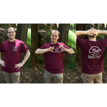 Maroon and White Circle Logo Tee Shirt 